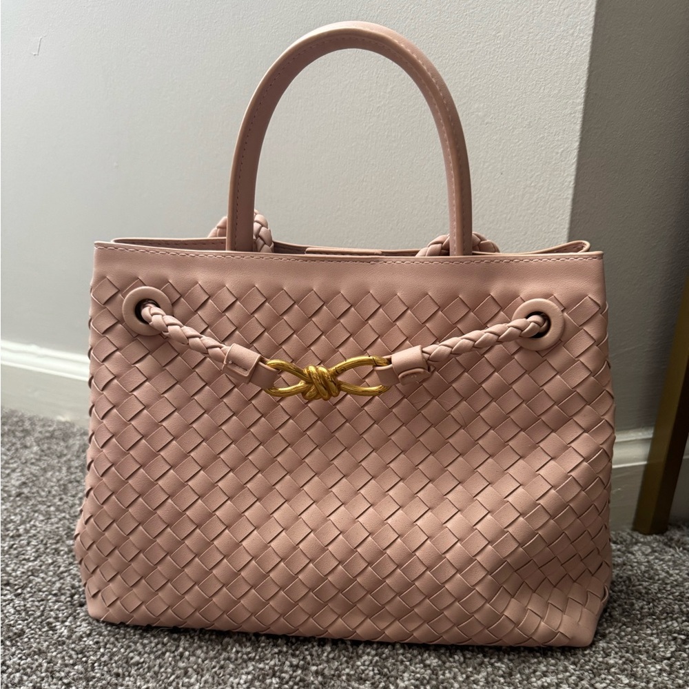 Woven Leather Shoulder Bag
